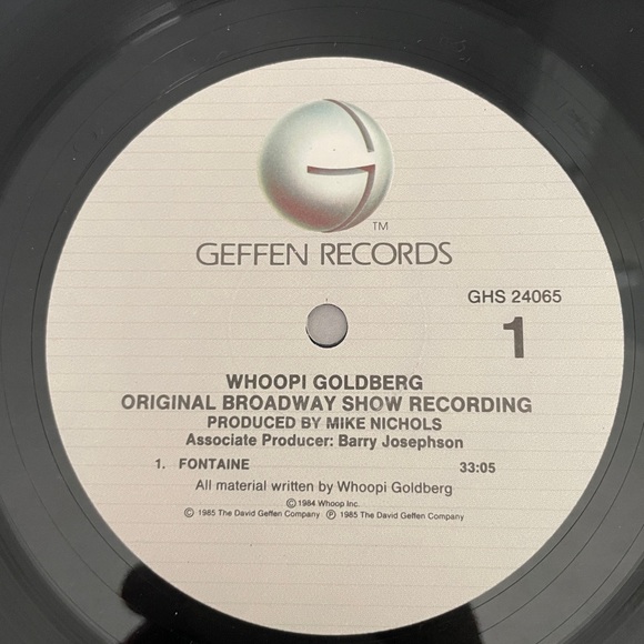 Whoopi Goldberg-Original Broadway Show Recording Geffen Records- GHS24065- 1985 - Picture 7 of 9